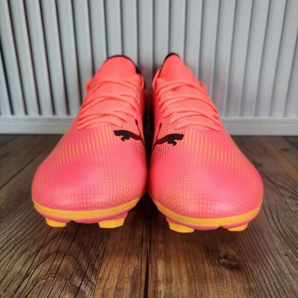 PUMA Future 7 Play FG/AG 107723-03 Mens Sz 9 Black Sunset Glow Soccer Cleats NEW main image 5